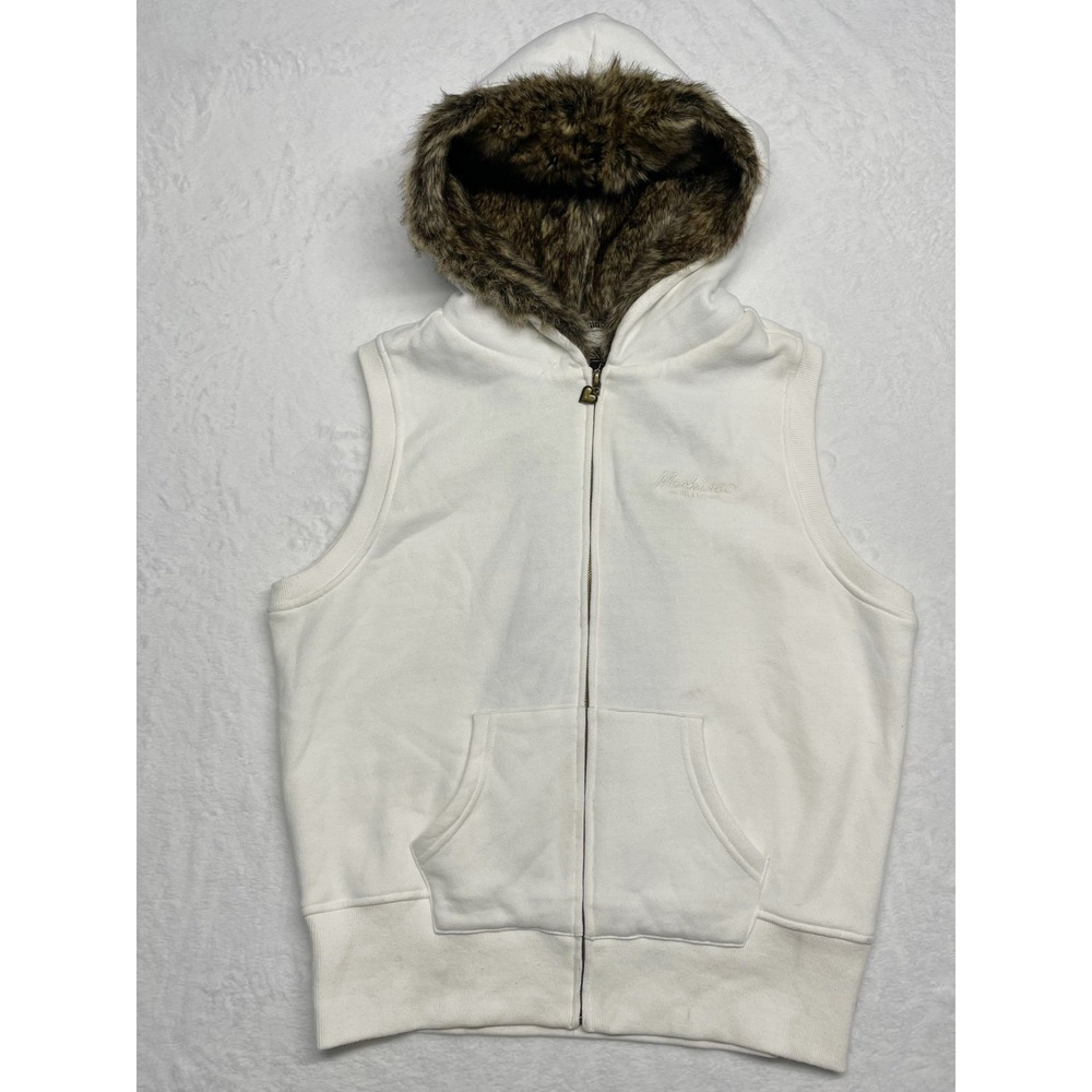 BAC Vest Faux Fur Lined Hat Large Extremely Soft Mackinaw Island Embroidered - Picture 5 of 8